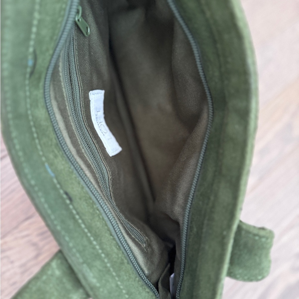 Ann Taylor Loft Green Suede Bag - Picture 5 of 13